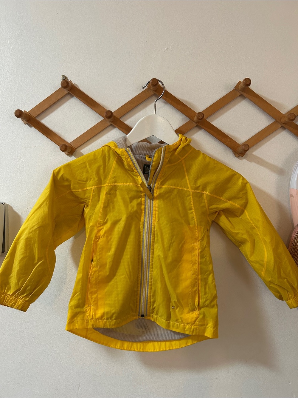 L.L. Bean Kids' Bright Yellow Hooded Raincoat